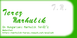 terez marhulik business card